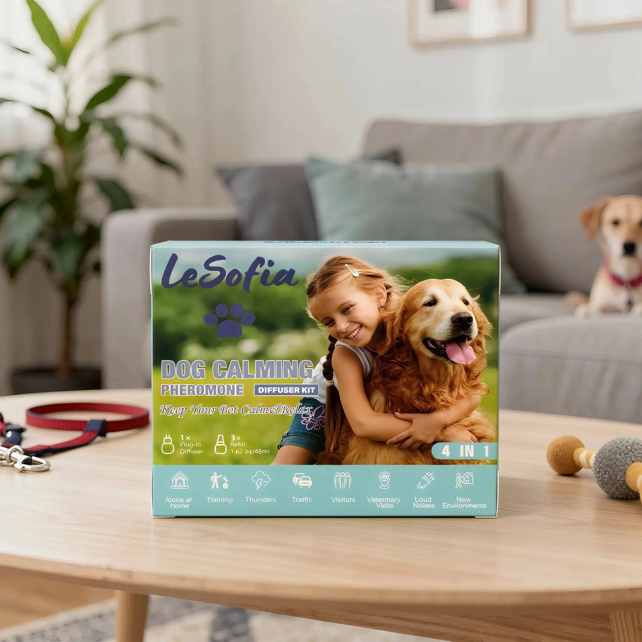 LeSofia™ 4-in-1 Dog Calming Diffuser Kit | 15-Minute Fast Relief
